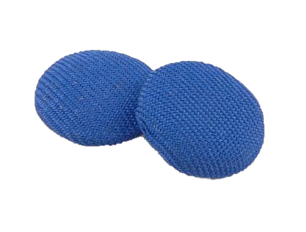 Buttons Blue Cloth Per 2